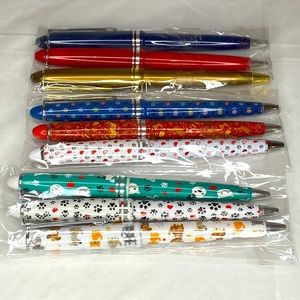 Animal Print And Solid Pens - NEW
